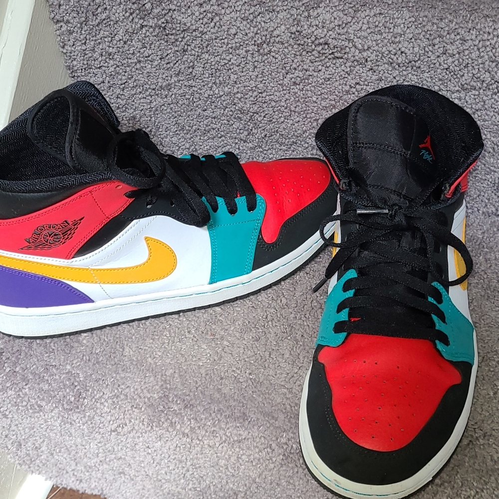 Jordan 1 mid multicolor nike